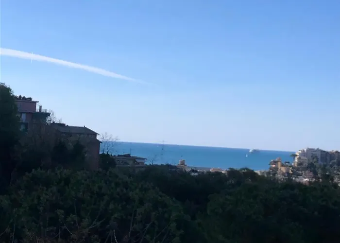 Lägenhet Raggio Di Sole - Pool, Tennis, Parking, Sea View & Relax Rapallo